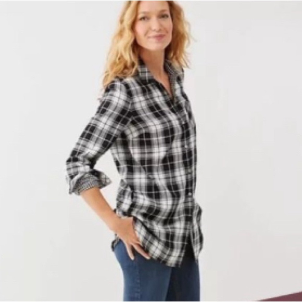 J.Jill L Plaid Top